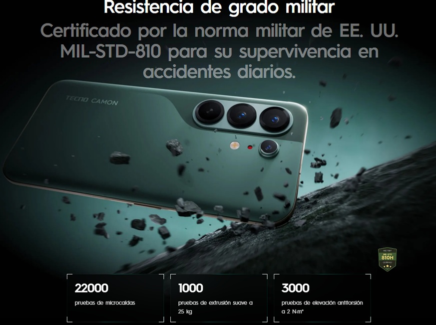 camon_50_RESISTENCIA TECNO CAMON 50 | Sensor Sony | Resistencia Extrema